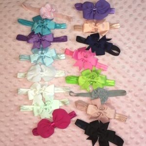 Lot of 35 baby girl headbands!